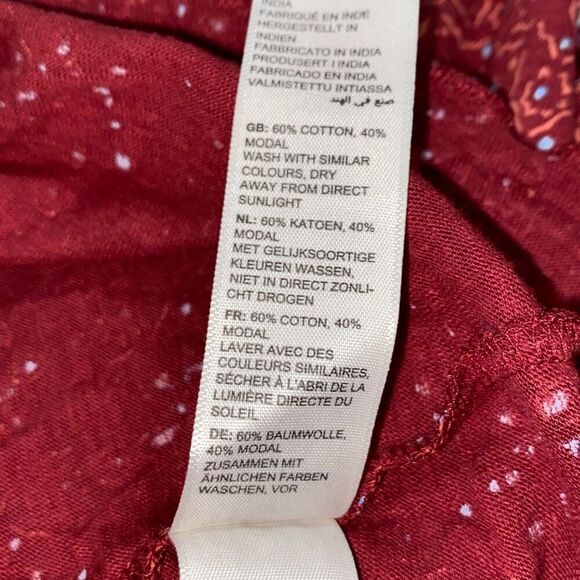 Fat Face Sz 12 Amba Craft Geo Jersey Dress Tiered Wrap Smocked Pullover Raspberr - Picture 13 of 15